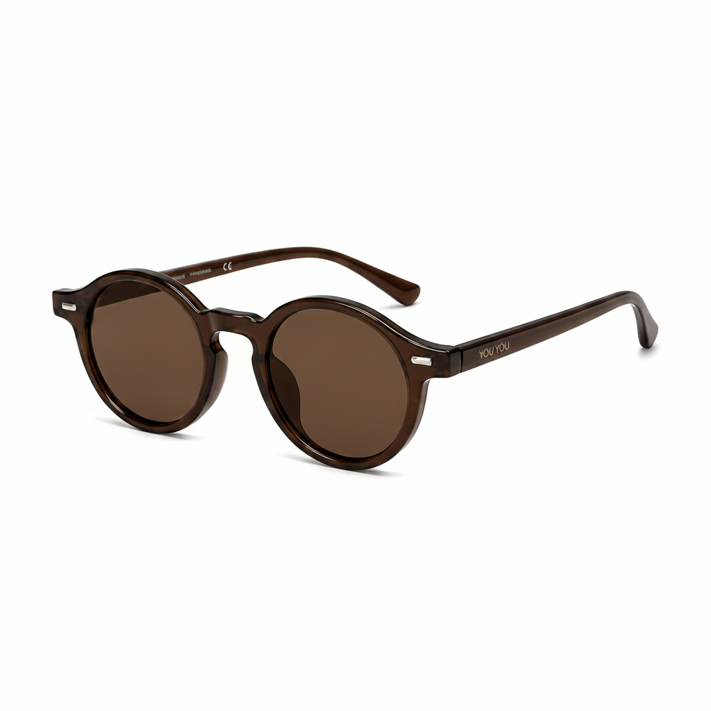 Óculos de Sol Redondo Gab - UV400 - Acetato Italiano