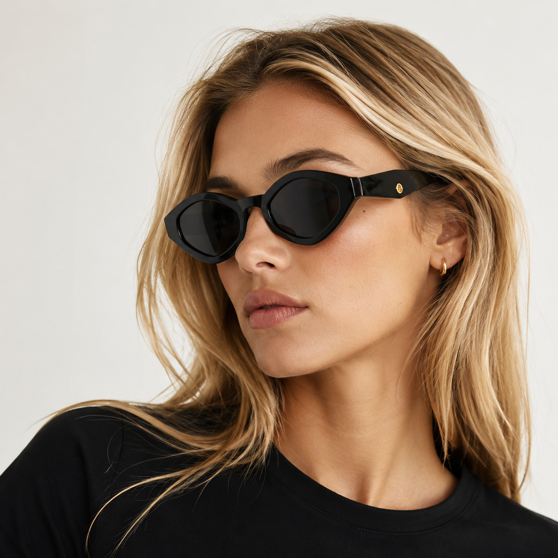 Óculos de Sol Geométrico Florena - UV400 - Acetato Italiano