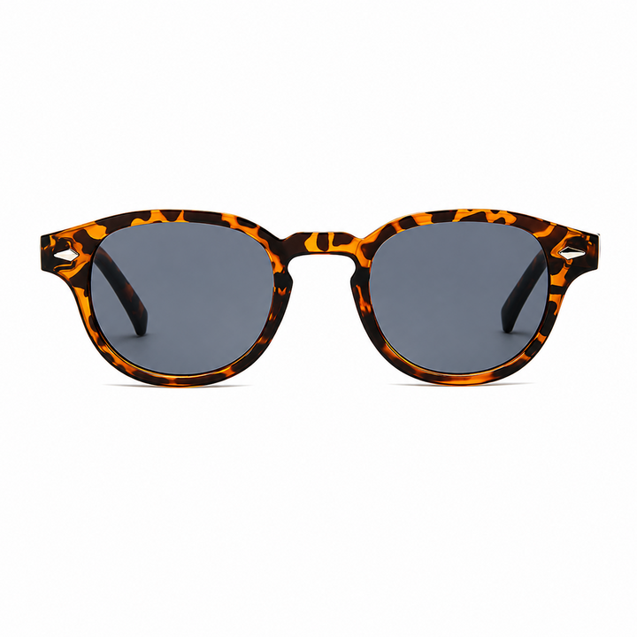 Óculos de Sol Redondo Bruno - UV400 - Acetato Italiano