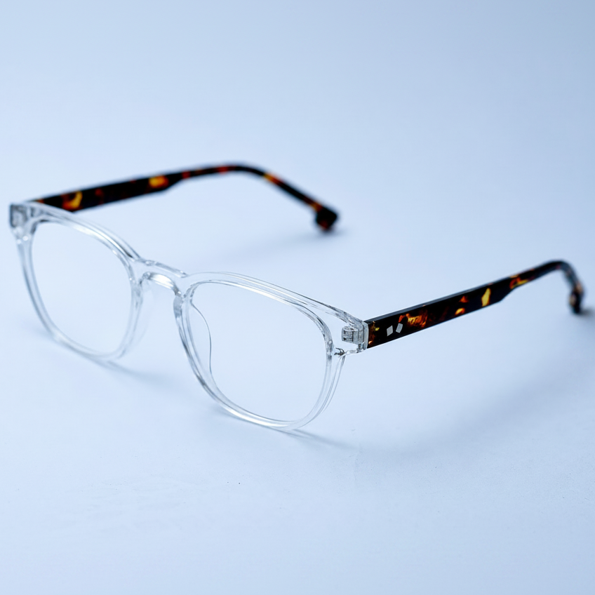 Óculos de Grau Quadrado Santorini - Acetato Italiano