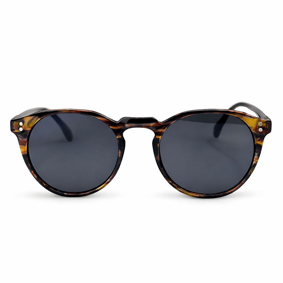 Óculos de Sol Redondo Fluxo - UV400 - Acetato Italiano