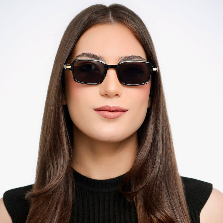 Óculos de Sol Retangular Oliver - UV400 - Acetato Italiano