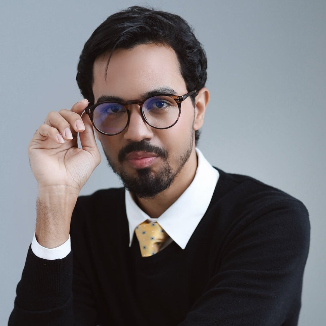 Óculos de Grau Redondo Fluxo - Acetato Italiano