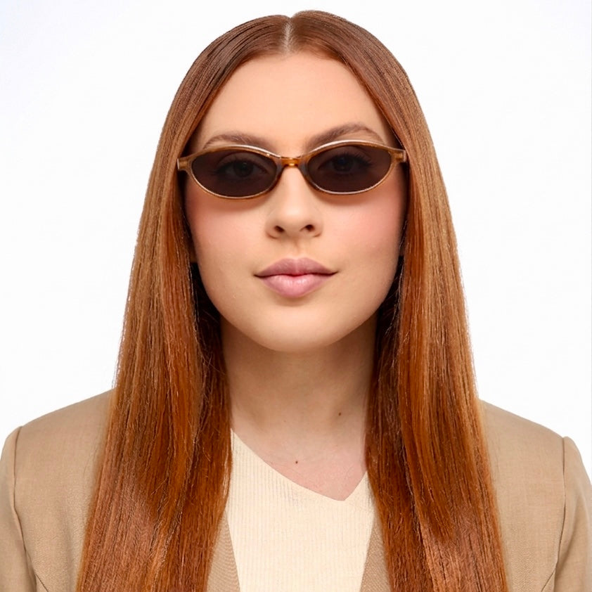 Óculos de Sol Oval Malibu - UV400 - Acetato Italiano
