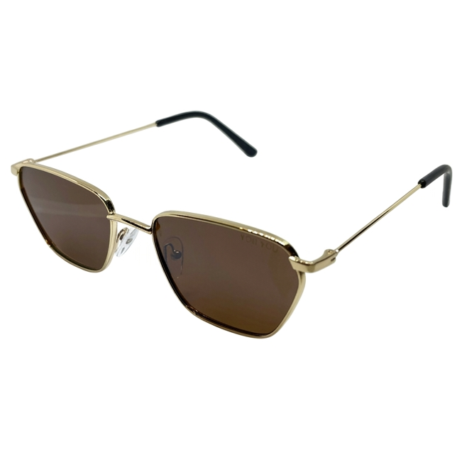 Óculos de Sol Geométrico Flavia - UV400 - Metal Premium