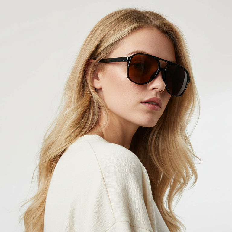 Óculos de Sol Aviador Capri - UV400 - Acetato Italiano