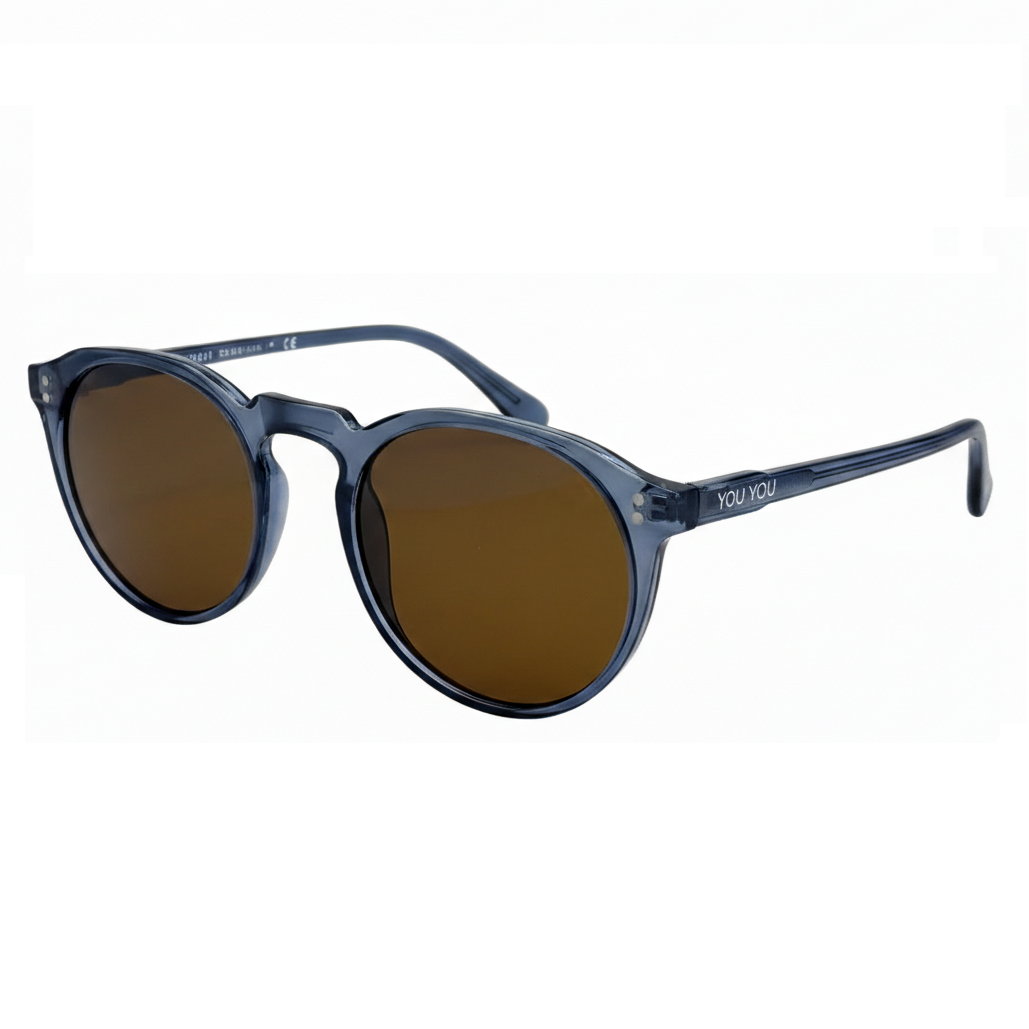 Óculos de Sol Redondo Fluxo - UV400 - Acetato Italiano