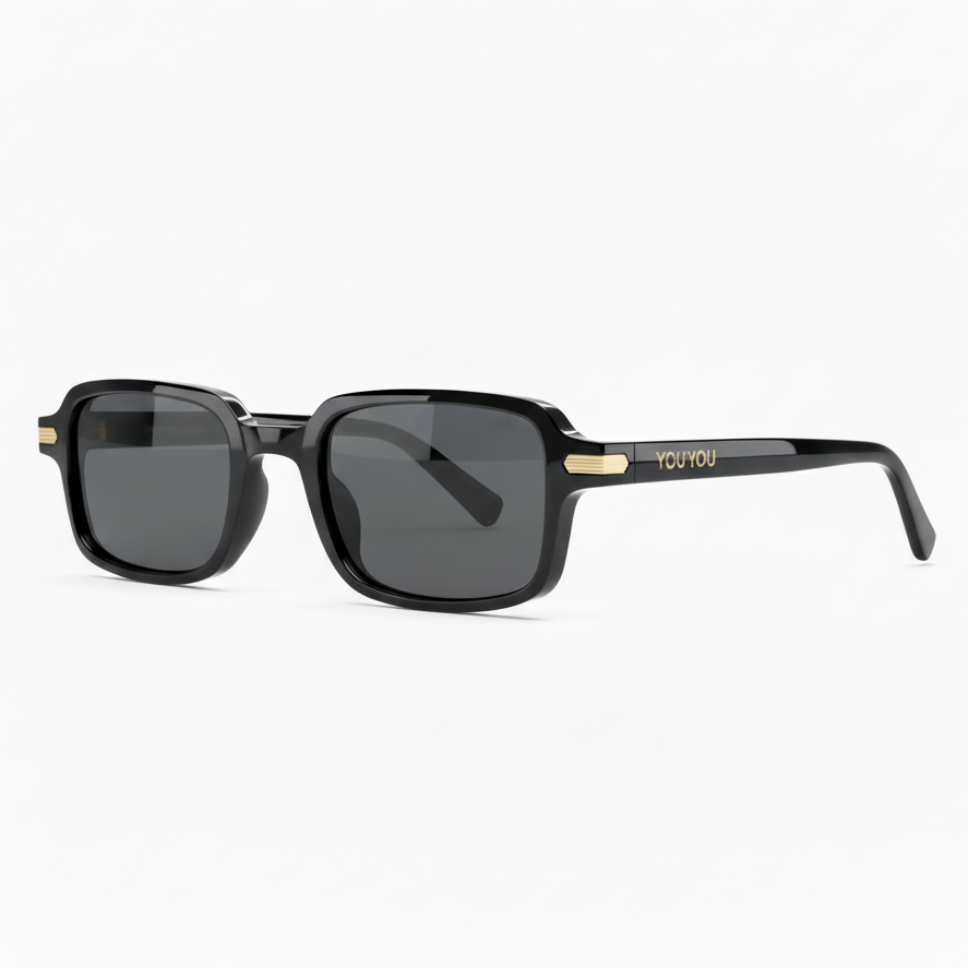 Óculos de Sol Retangular Oliver - UV400 - Acetato Italiano
