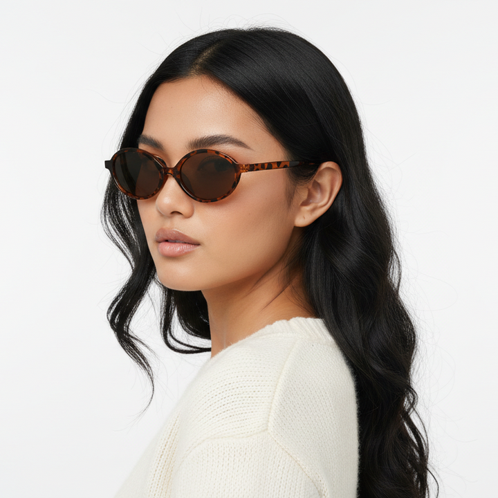 Óculos de Sol Oval Verano - UV400 - Acetato Italiano