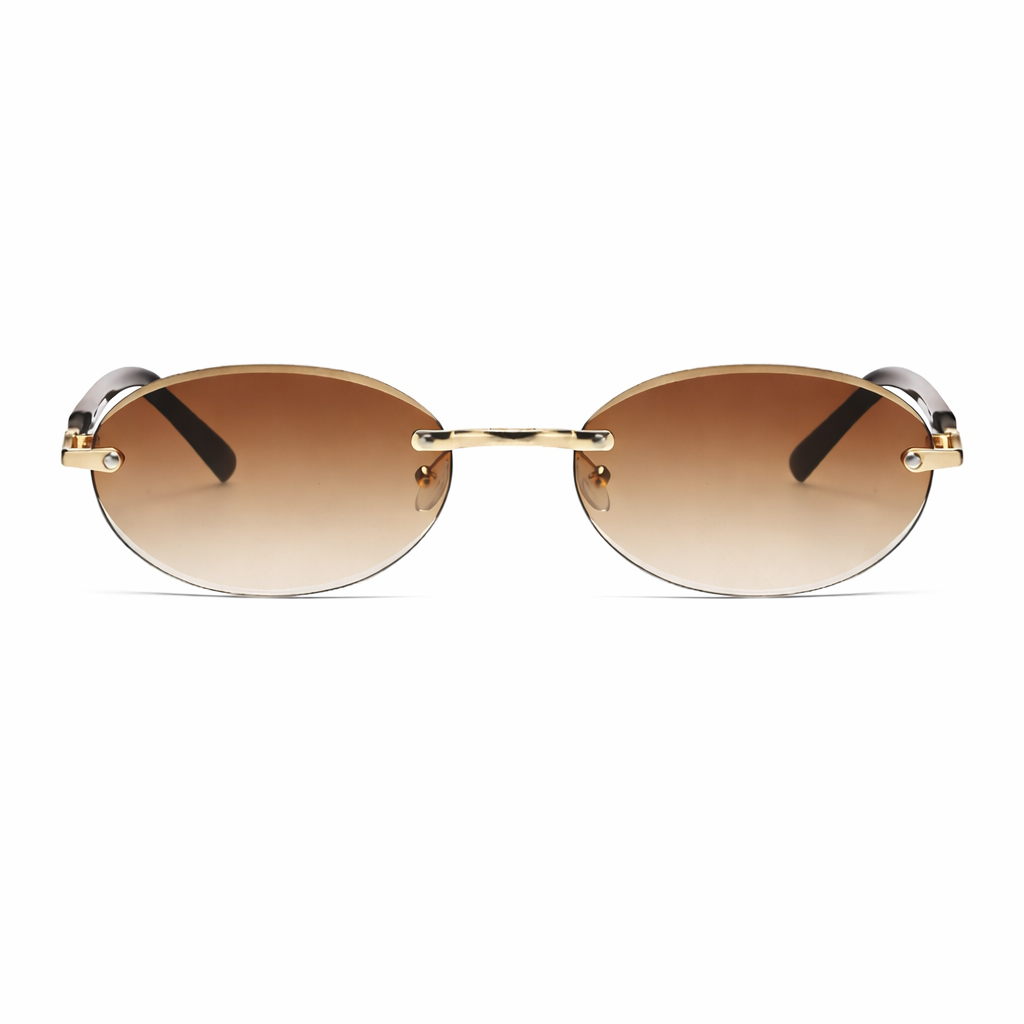 Óculos de Sol Oval Mari - UV400 - Metal Premium