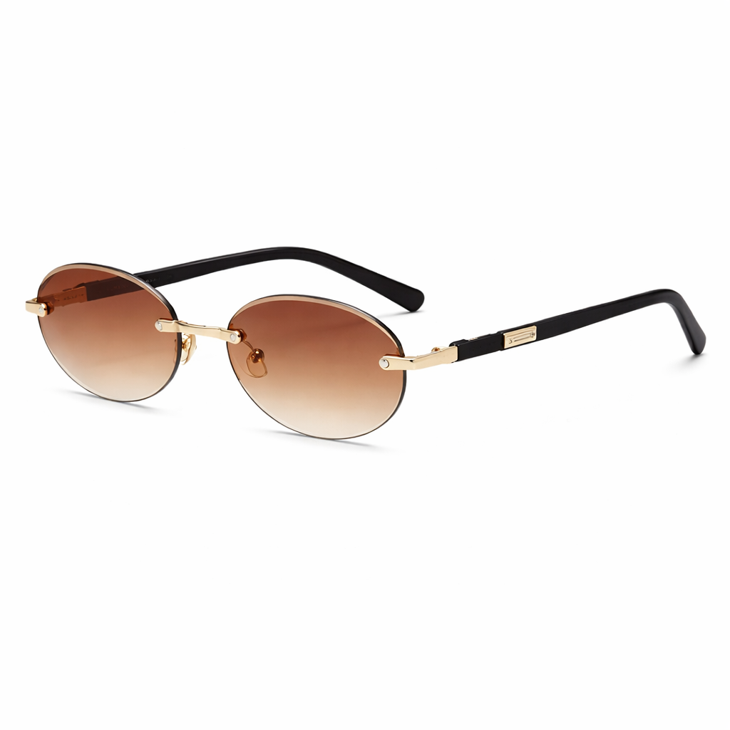 Óculos de Sol Oval Mari - UV400 - Metal Premium