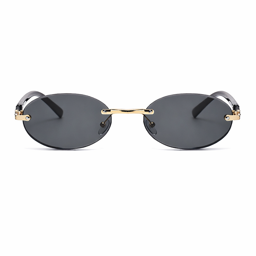Óculos de Sol Oval Mari - UV400 - Metal Premium